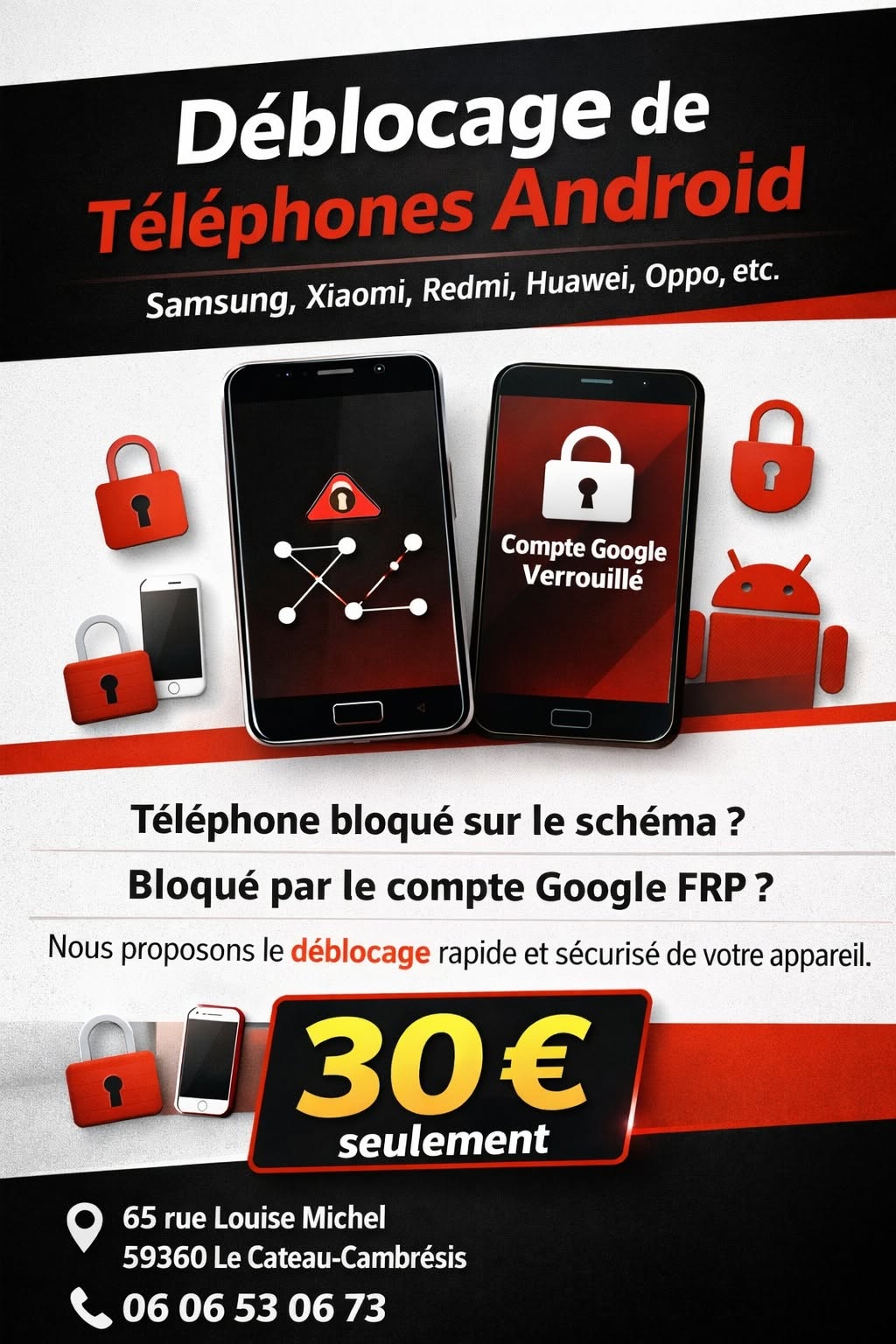 Déblocage téléphone Android